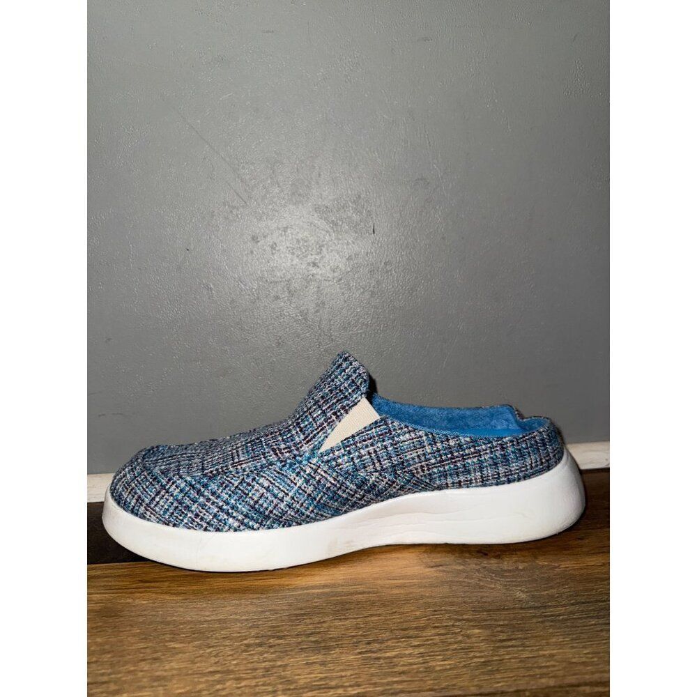 OrthoComfoot Slip-on Shoes With Arch Support in Blue, Multi-colored Woven Sz 10 - Picture 7 of 13